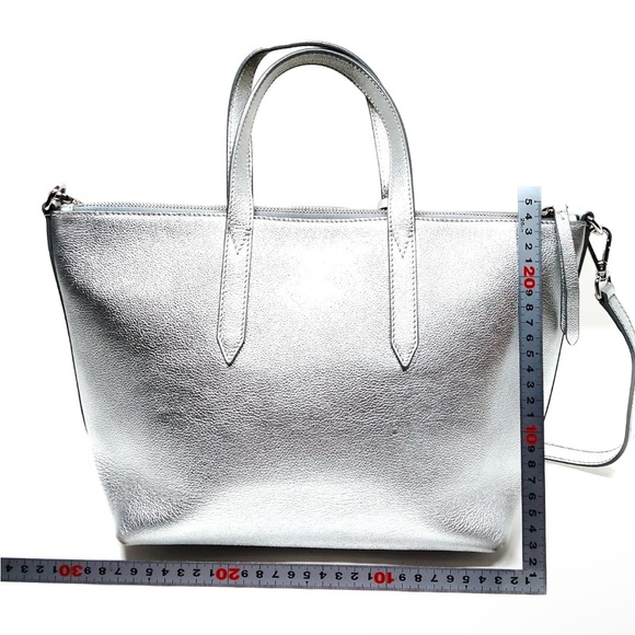 Jimmy Choo Silver Leather Bria 2way - Picture 5 of 14